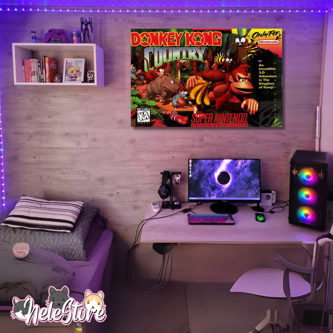 Donkey Kong (1) Cuadro 40x30 cm, 60x39 cm, 70x50 cm