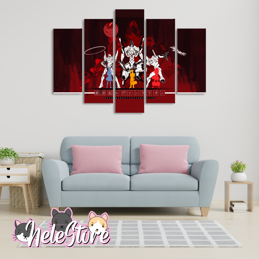 Evangelion (3) - Segmentado 5 piezas 110x80 cm