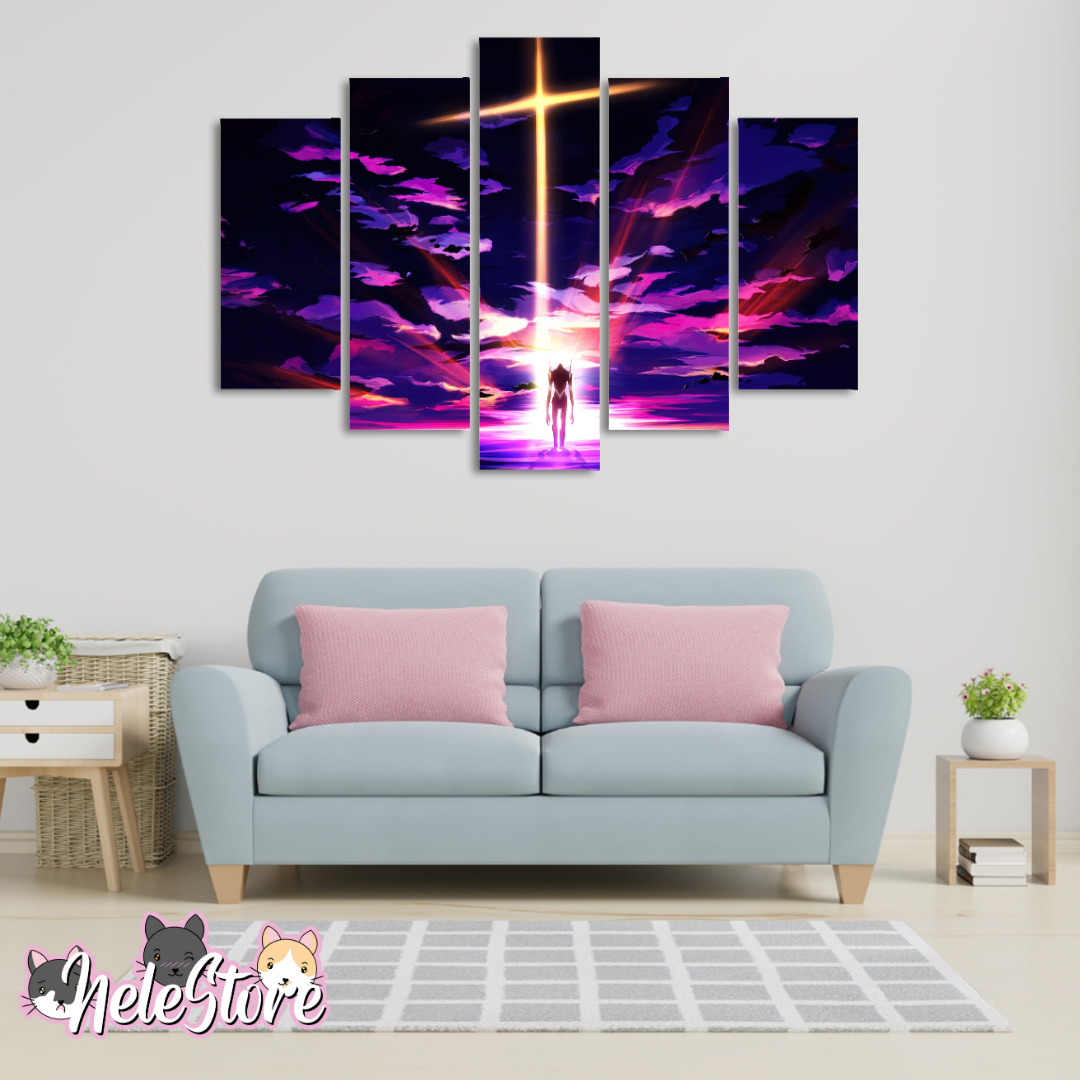 Evangelion (4) - Segmentado 5 piezas 110x80 cm