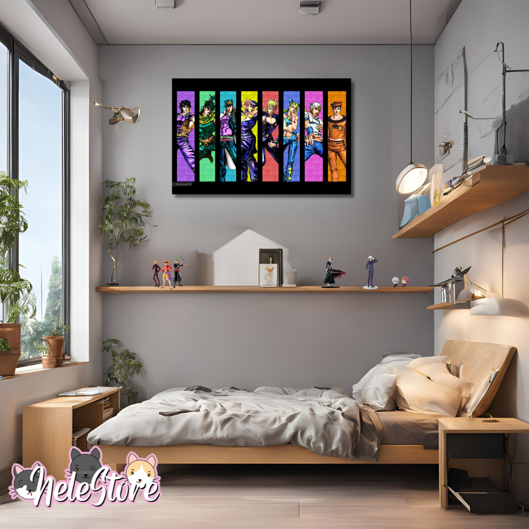 JoJo's Bizarre Adventure (8) Cuadro 40x30 cm, 60x39 cm, 70x50 cm
