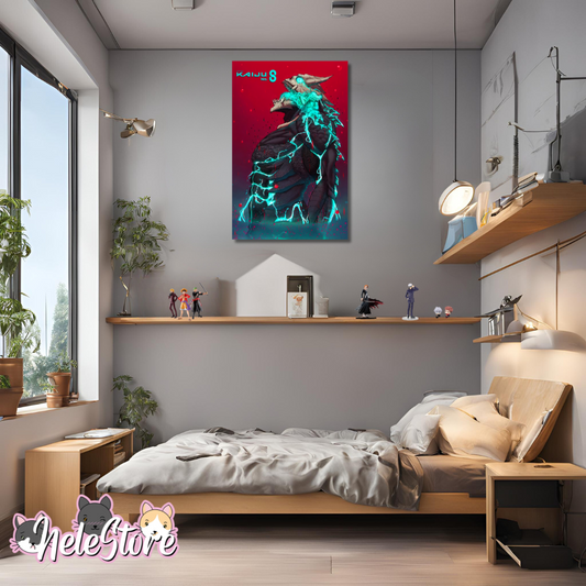 Kaiju n8 (3) Cuadro 40x30 cm, 60x39 cm, 70x50 cm