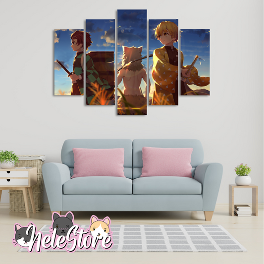 Kimetsu No Yaiba (1) - Segmentado 5 piezas 110x80 cm