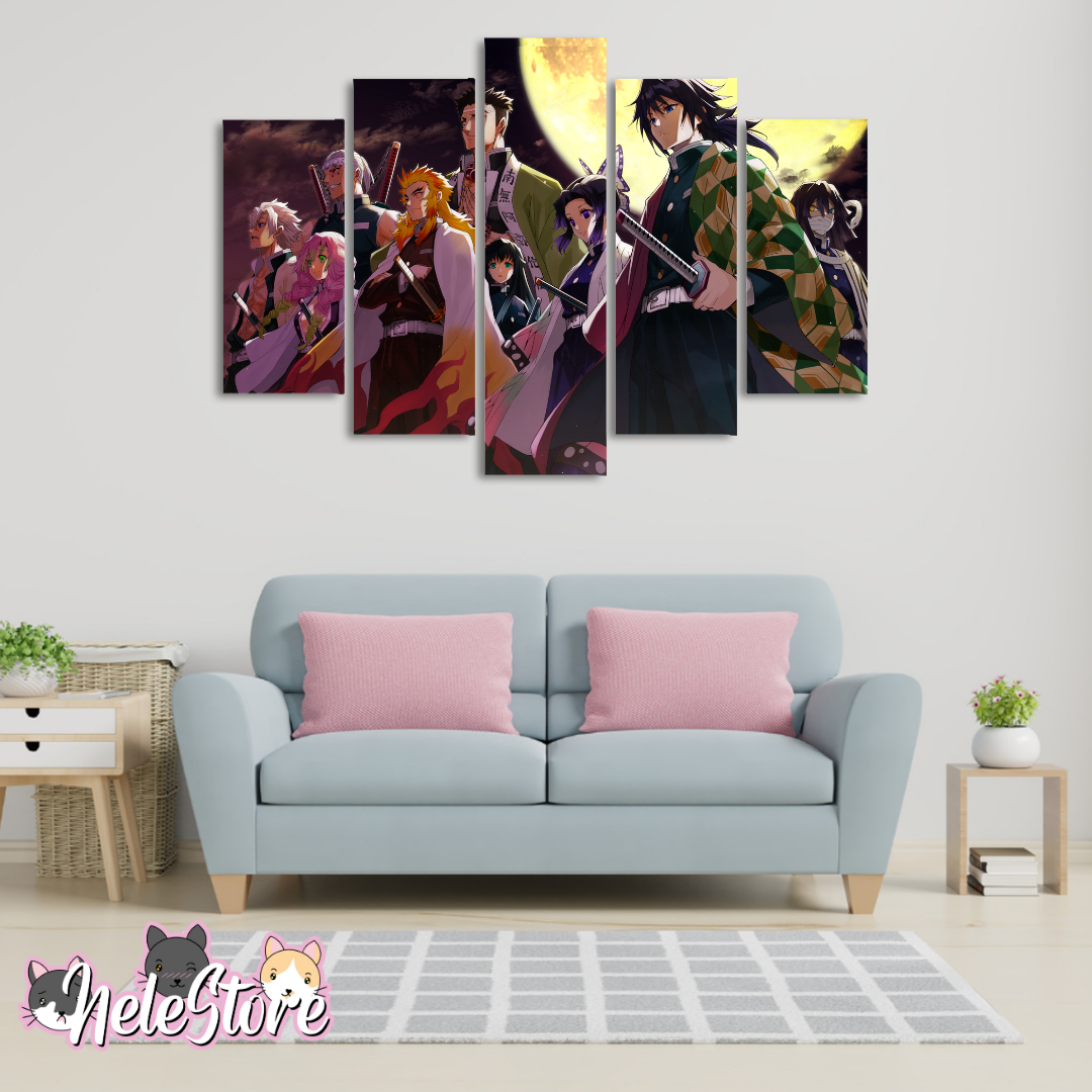 Kimetsu No Yaiba (2) - Segmentado 5 piezas 110x80 cm