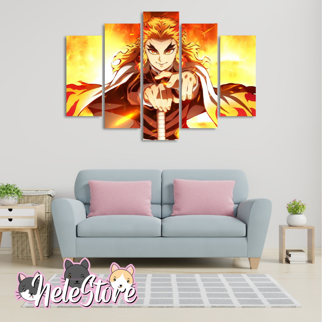 Kimetsu No Yaiba (5) - Segmentado 5 piezas 110x80 cm
