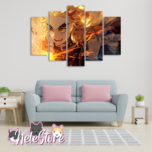 Kimetsu No Yaiba (7) - Segmentado 5 piezas 110x80 cm