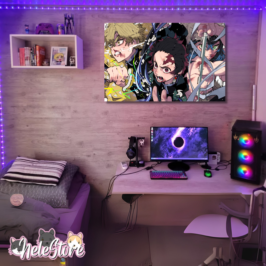 Kimetsu no Yaiba (1) Cuadro 40x30 cm, 60x39 cm, 70x50 cm