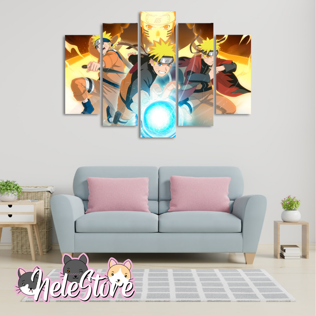 Naruto (8) - Segmentado 5 piezas 110x80 cm
