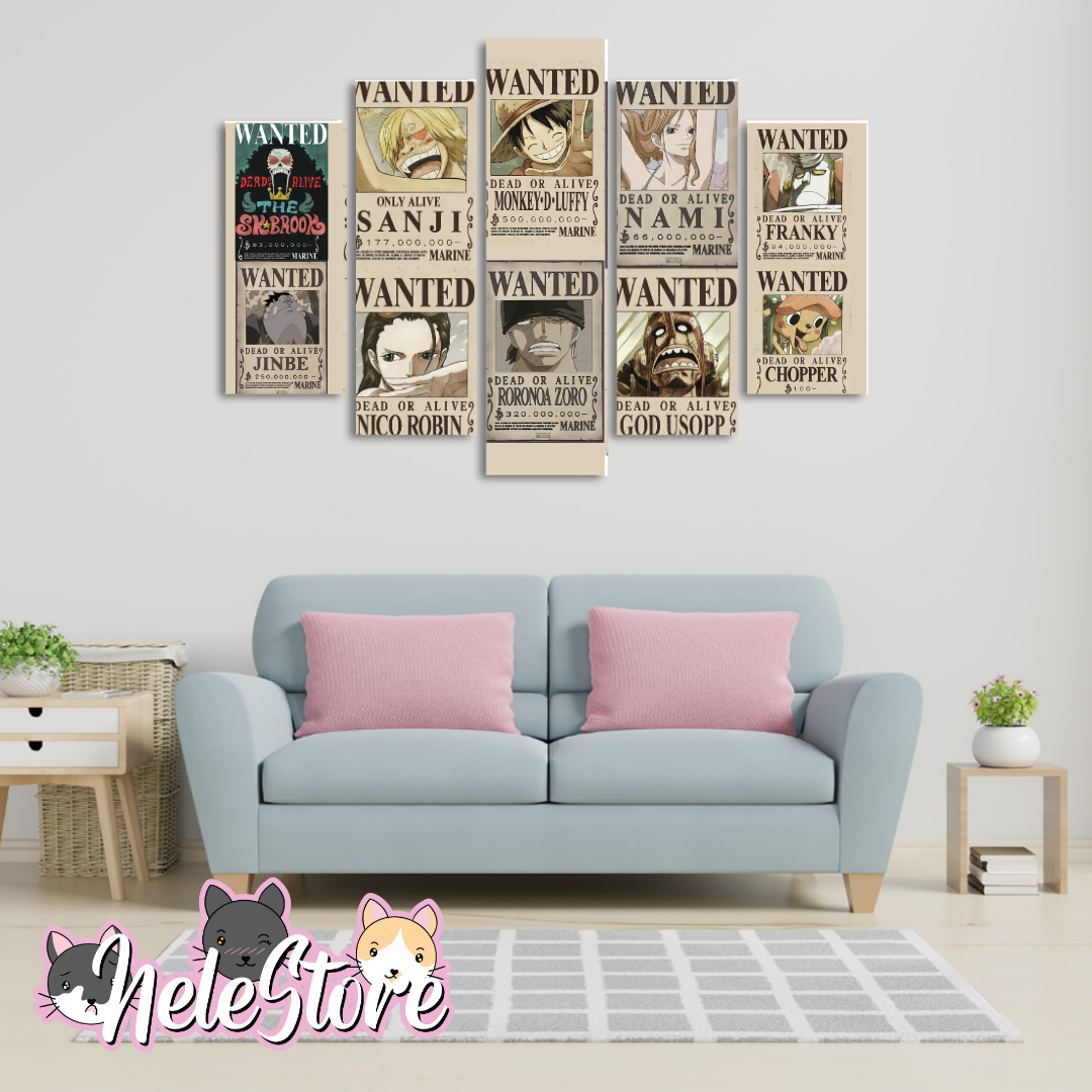 One Piece (2) - Segmentado 5 piezas 110x80 cm