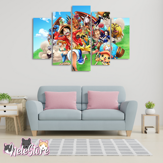 One Piece (4) - Segmentado 5 piezas 110x80 cm