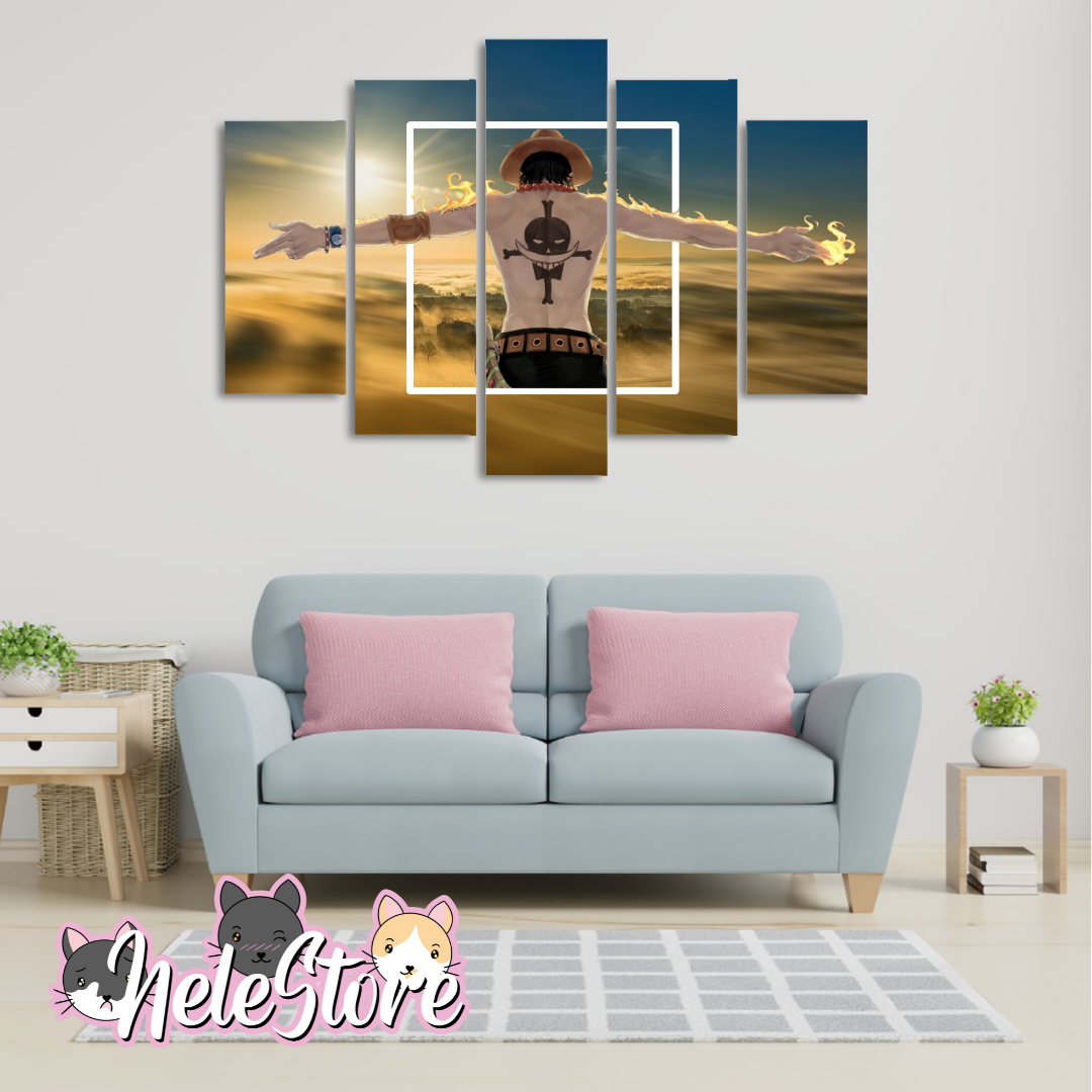 One Piece (7) - Segmentado 5 piezas 110x80 cm