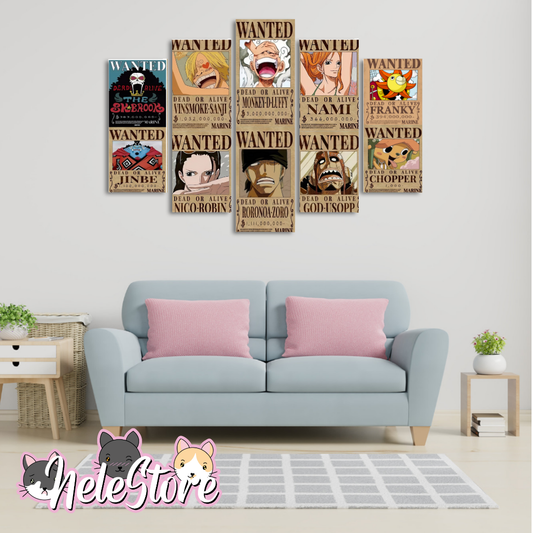 One Piece (9) - Segmentado 5 piezas 110x80 cm