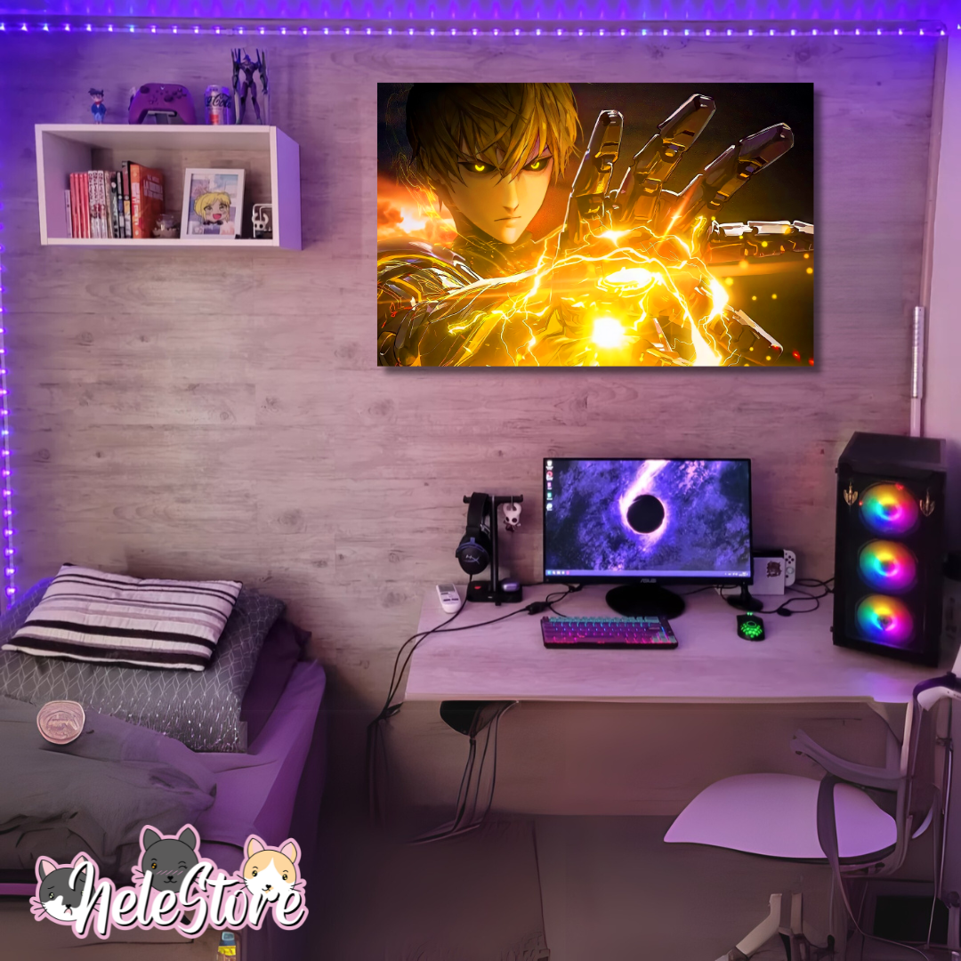 One Punch-Man (6) Cuadro 40x30 cm, 60x39 cm, 70x50 cm