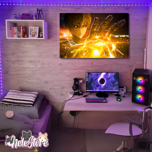 One Punch-Man (6) Cuadro 40x30 cm, 60x39 cm, 70x50 cm