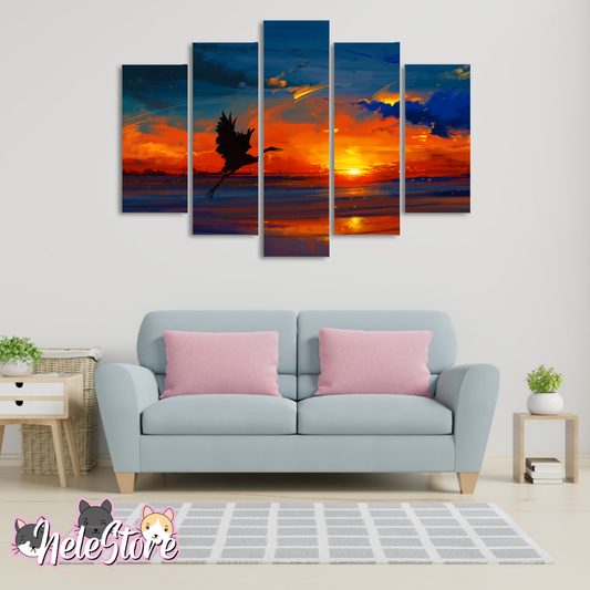 Paisaje Pintura (2) - Segmentado 5 piezas 110x80 cm