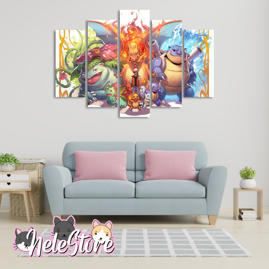 Pokemon (1) - Segmentado 5 piezas 110x80 cm