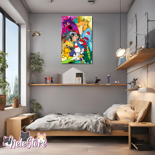 Pokemon (10) Cuadro 40x30 cm, 60x39 cm, 70x50 cm