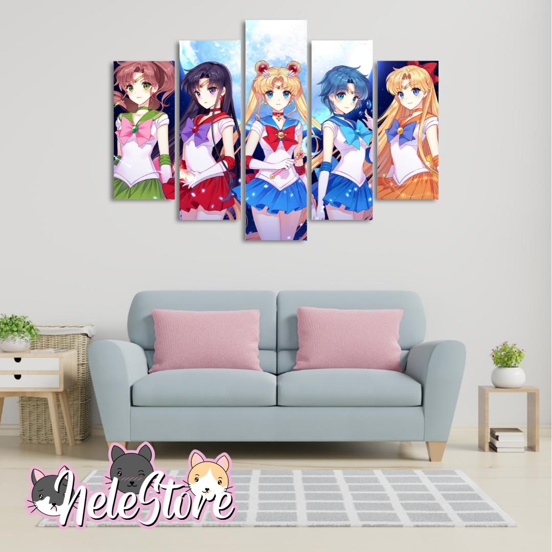 Sailor Moon (1) - Segmentado 5 piezas 110x80 cm