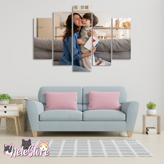Cuadro Segmentado 5 piezas 110x80 cm (Día de la Madre)
